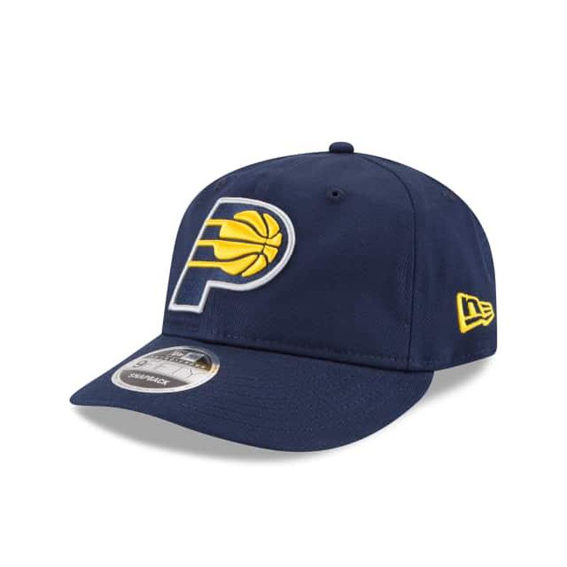 NBA Indiana Pacers Team Choice Retro Crown 9Fifty Snapback (NGI7279) - Blue New Era Caps